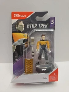 Mega Bloks Construx Star Trek Next Generation Series 3 Data Mini Figure - Picture 1 of 4