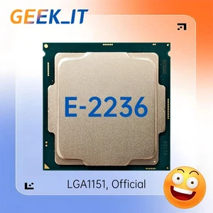 ✅Intel Xeon E-2236 SRF7G 3.4GHz 6C / 12T 12MB 80W LGA1151 CPU for C246 - Picture 1 of 1