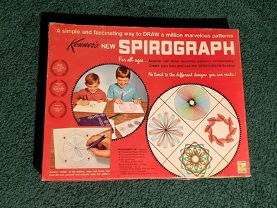 Spirograph 1967 vintage de Kenner #401 casi completo - sin bolígrafos, tablero Foto 1 de 4