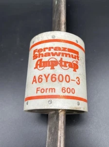 Ferraz Shawmut Amptrap A6Y600-3 Form 600 Semiconductor Fuse 600A 600VAC 500VDC - Picture 1 of 17