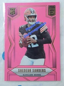 Shedeur Sanders 2025 Pink No. 112 Elite Don Russ Card Browns - Picture 1 of 12