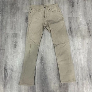 Pantalones de mezclilla para hombre Levi’s 511 ajustados W29 L30 caqui beige pierna recta - Imagen 1 de 6