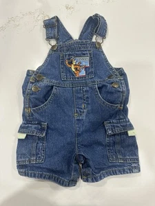 Vintage Tigger (Pooh) denim overalls size 3-6 Disney EUC - Picture 1 of 4