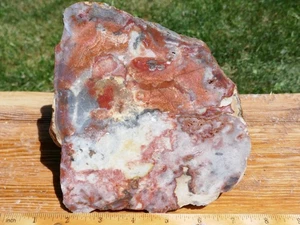 TCR CRAYOLA JASPER/AGATE/LAPIDARY ROUGH SLAB 353 GRAMS - Picture 1 of 5
