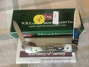 2006 CASE Knife Knives 52109X Stag Mini Copperhead Scrolled New In Box - Picture 1 of 2