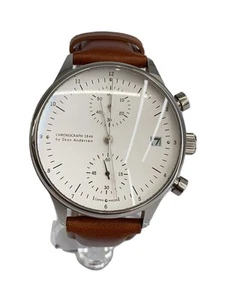 Acerca de Reloj Analógico de Cuarzo AV1844-41SF1X1 Vintage Esfera Blanca Correa de Cuero Marrón - Imagen 1 de 6