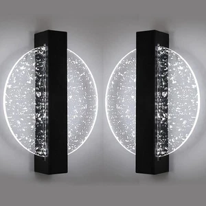 2X Wandleuchte Innen LED Kaltweiß Wandbeleuchtung Wohnzimmer Schlafzimmer Flur - Bild 1 von 13