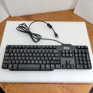 Dell L100 USB 104-key Black Wired Keyboard Number Pad Missing One Kickstand Foot - Picture 1 of 10