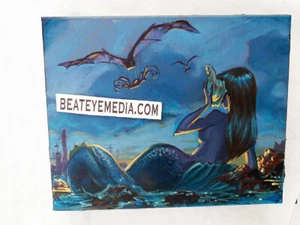 ORIGINAL COMIC ART-SURFING-SURF-tiki-mermai-UNDERGROUND COMIC-robert crumb-pinup - Picture 1 of 1