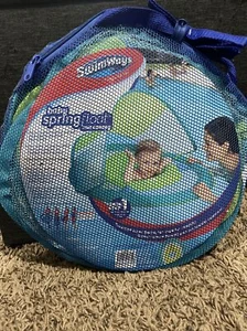 SwimWays 11681 grün blau Baby Frühlingspool Schwimmbad mit Sonnendach 9-24 Monate - Bild 1 von 2