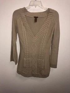 Copper Key Women Beige Tan Pullover Sweater Sz S - Picture 1 of 4