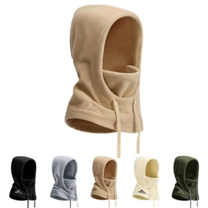 Winter Polar Fleece Balaclava Hood Windproof Thermal Ski Mask Face Covering Hat - Picture 1 of 22