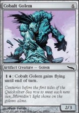 Mirrodin - Cobalt Golem - Foil