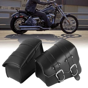 Motorcycle Saddlebags For Harley Sportster XL 883 1200  Side Luggage Saddle Bags - Picture 1 of 11