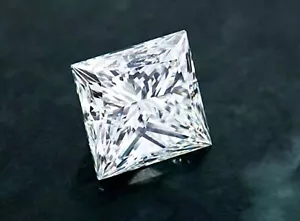 Princess Cut 3.1 Ct Lab-Grown CVD D-Color Diamond Certified Fl-Clarity Gems 4SUC - Picture 1 of 10