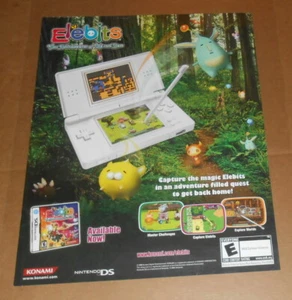 Elebits The Adventure of Kai and Zero Poster 34x22 Nintendo RARE - Picture 1 of 4