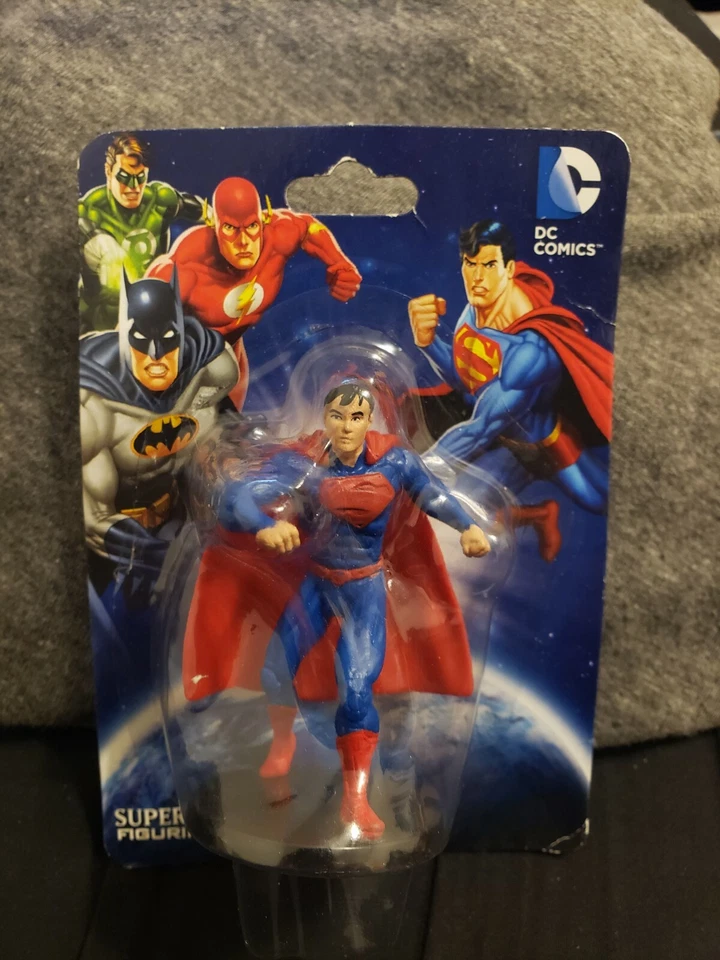 Figura de Superman Figura Miniatura Nuevo DC Comic Super Hero Clark Cake Topper Foto 1 de 1