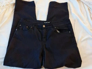 Paulina Jeans 16W High Rise Straight Dark Wash Stretch Denim Jeans - Picture 1 of 7