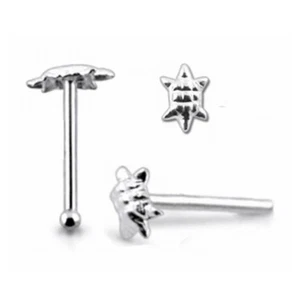 Nasenstecker Magische Schildkröte gerade oder Kugelbommel Qualitätsartikel - Bild 1 von 16