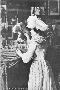 KITTY LOFTUS INTÉRPRETE INGLÉS CANTANTE BAILARÍN POSTAL DE COLECCIÓN c1910 020124 T - Imagen 1 de 2