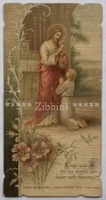 Come unto Me for My Hands are Laden, Antique Die-Cut Devotional Holy Card.