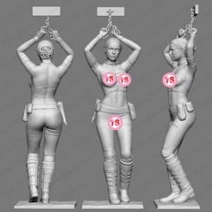 Modellino in resina 1/24 Padme in manette sexy girl model kit non verniciato non assemblato - Foto 1 di 3