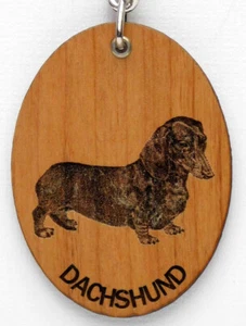 DACKEL HOLZ SCHLÜSSELANHÄNGER - Bild 1 von 3