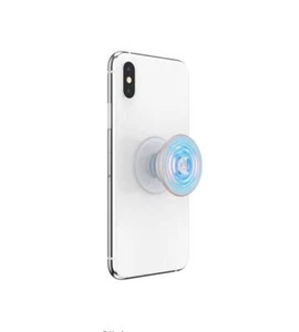 PopSockets PopGrip: Phone Grip & Phone Stand, Collapsible, Swappable Top - Blue - Picture 1 of 6