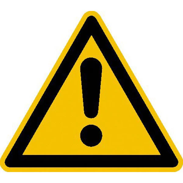 SCHILDER-ROSCHER Warnschild Allgemeines Warnzeichen / Folie / Aufkleber / 100 mm oder 200 mm SL