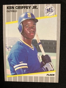1989 Fleer Baseball Card Ken Griffey Jr. rookie #548 rc nrmt-mint range NP M8 - Picture 1 of 2