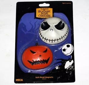 PESADILLA ANTES DE NAVIDAD Tim Burton JACK SKELINGTON y CALABAZA 3D IMÁN Set - Imagen 1 de 1