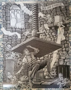 Rare ORIGINAL Systems Center Goblin POSTER 1989 INCREDIBLE SHAPE IT 24x18 UNIX - Picture 1 of 5