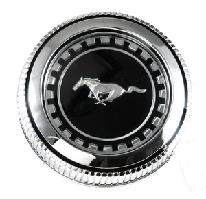 New! 1971 - 1972 - 1973 Ford Mustang Gas Cap Chrome Twist on with cable - Picture 1 of 8
