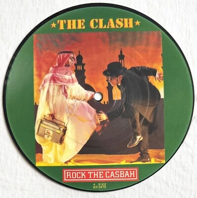 THE CLASH - Rock The Casbah - Rare UK 7" Picture Disc (Punk/Vinyl Record) - Image 1 of 2