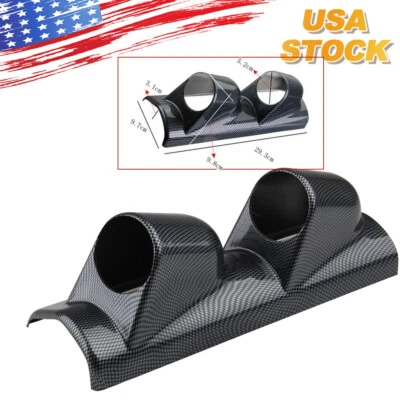 2" 52MM ABS IZQUIERDO DOBLE AGUJERO MEDIDOR PILAR CALIBRE POD SOPORTE UNIVERSAL Kit Foto 1 de 4