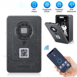 Key Safe Fingerprint Bluetooth APP Wifi Digital Key Box App Remote Access - Picture 1 of 21