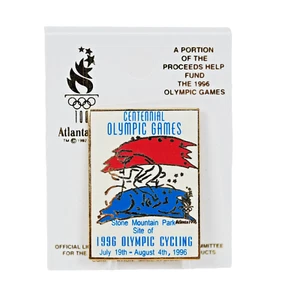 Atlanta 1996 Centennial Olympic Games Cycling Lapel Pin New - Picture 1 of 3
