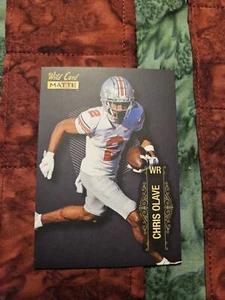 2022 Wild Card MATTE - Black #MB-13 Chris Olave (RC) - Picture 1 of 2