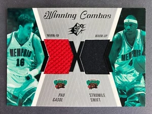 2003-04 UD SPx Winning Combos Dual Relic #WC1 Pau Gasol & Stromile Swift HOF! - Picture 1 of 2