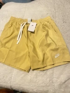 New NWT Nike Sportswear Sport Essentials Lined Flow Shorts Vivid Sulfur Mens L - Picture 1 of 3