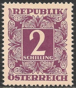 Austria #J254 (D16) VF MINT - 1949 2sh Numeral of Value - Postage Due  (A) - Picture 1 of 1