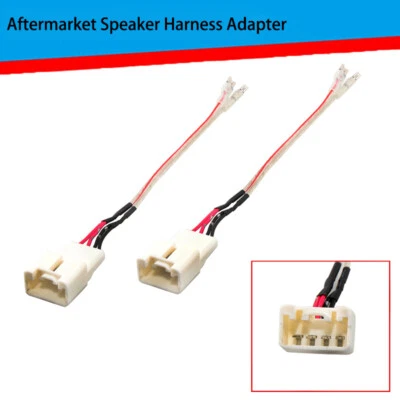 2X Aftermarket Speaker Harness Adapter Plug For MAZDA 2 3 6 CX-3 CX-5 CX-9 MX-5 - Image 1 of 4