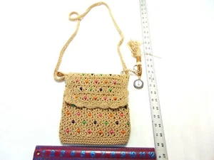 The Sak Crossbody Camel Multi Holzperlen Vintage / Neuwertig - Bild 1 von 7