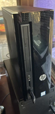 HP Slimline 260-p037cb Desktop Computer Intel Core i3-6100T 8GB Ram 1TB Win 10 - Image 1 of 4