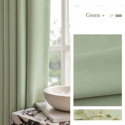 80-90% Shading Rate Blackout Curtains for Room Window Drapes Insulated Curtain - Image 1 of 4
