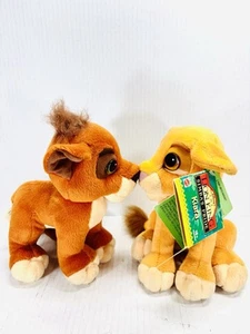 Kovu & Kiara Kissing Nose Touch Plush Disney Simbas Pride Mattel With Tags '98 - Picture 1 of 12