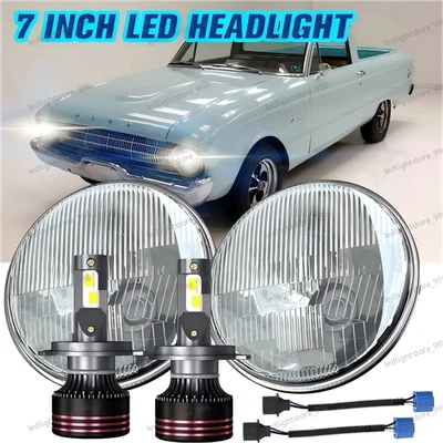 Nuevo par de faros LED redondos de 7" para Ford Falcon sedán entrega 1961-1965 A++ Foto 1 de 4