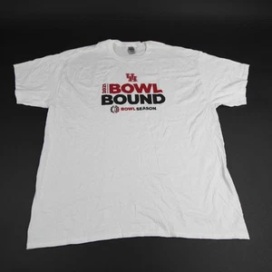 Houston Cougars Gildan Heavy Cotton Short Sleeve Shirt Men's White Used - Picture 1 of 4