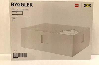 LEGO x IKEA BYGGLEK Caja con Tapa 13 3/4x10x4 1/2" (103.542.08), Grande, Precintado Foto 1 de 3