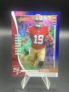 2019 Panini Absolute Football Deebo Samuel Blue Holo Rookie SP #'d 50/50 - Picture 1 of 2